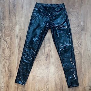 Medium Black Vinyl Pants